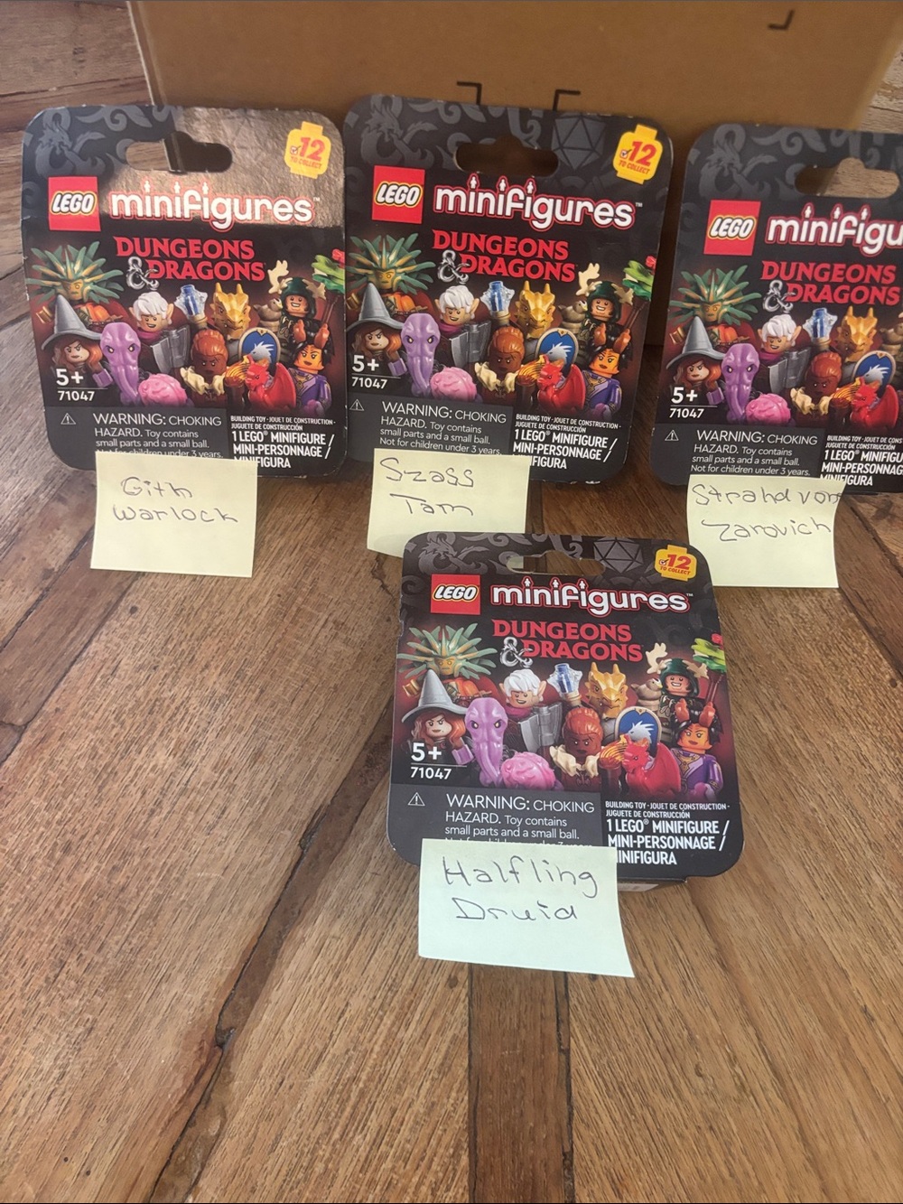 New lot of 4 Lego 71047 Dungeons & Dragons Minifigures Blind Bags